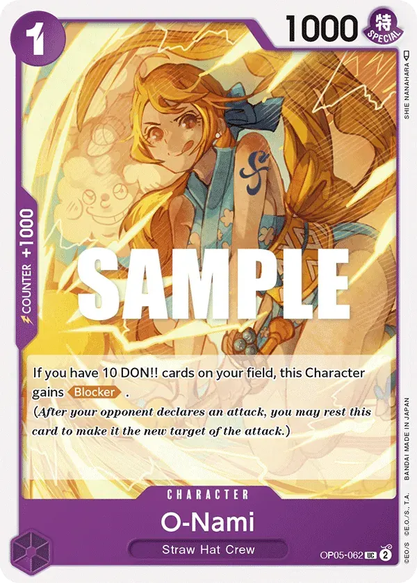 O-Nami — carte One Piece TCG OP05-062 (Awakening of the New Era)