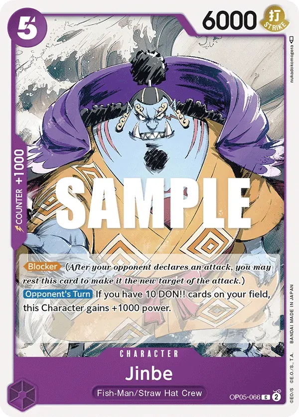 Jinbe — carte One Piece TCG OP05-066 (Awakening of the New Era)