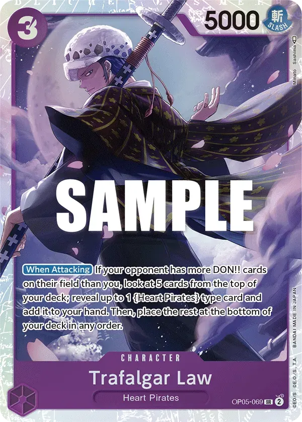 Trafalgar Law — carte One Piece TCG OP05-069 (Awakening of the New Era)