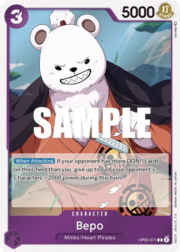 Bepo — carte One Piece TCG OP05-071 (Awakening of the New Era)