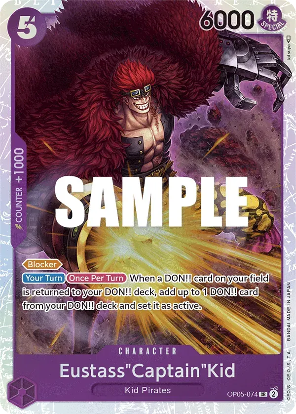 Eustass"Captain"Kid — carte One Piece TCG OP05-074 (Awakening of the New Era)