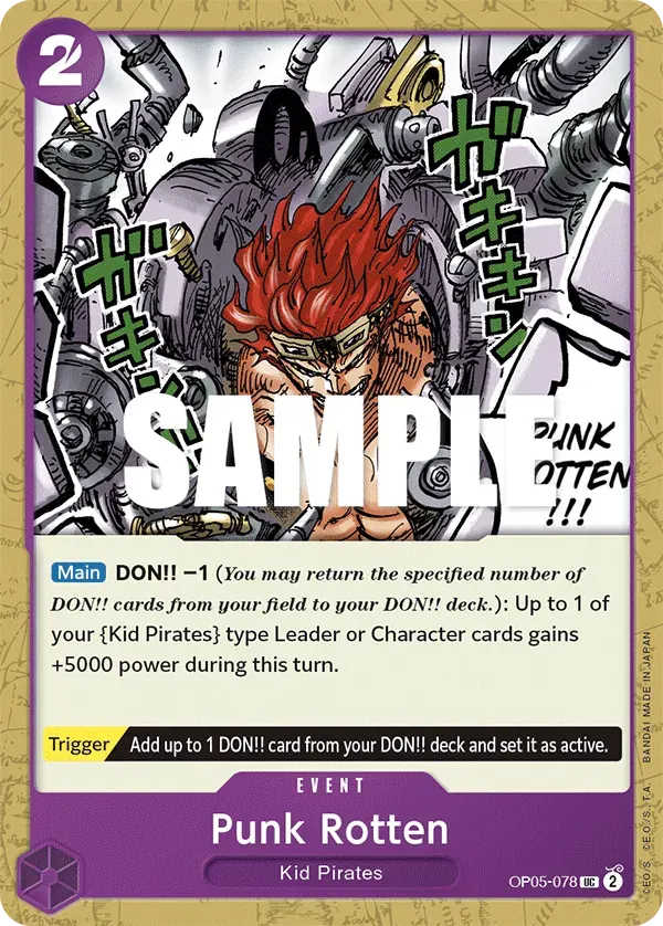 Punk Rotten — carte One Piece TCG OP05-078 (Awakening of the New Era)