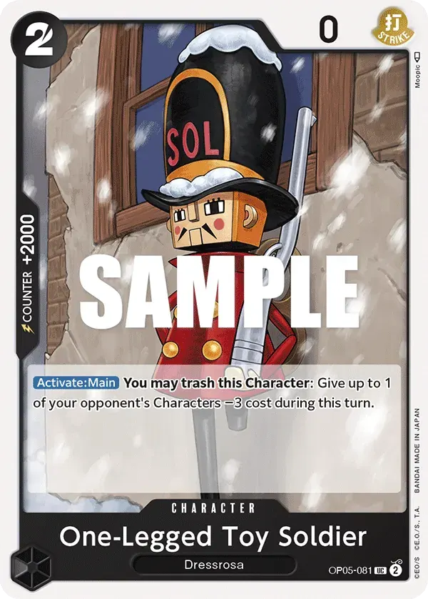 One-Legged Toy Soldier — carte One Piece TCG OP05-081 (Awakening of the New Era)