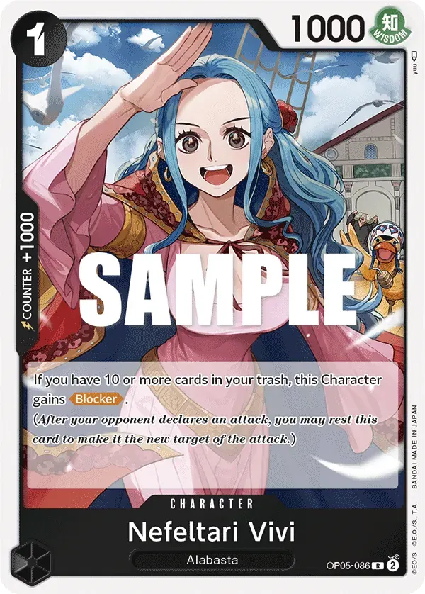 Nefeltari Vivi — carte One Piece TCG OP05-086 (Awakening of the New Era)