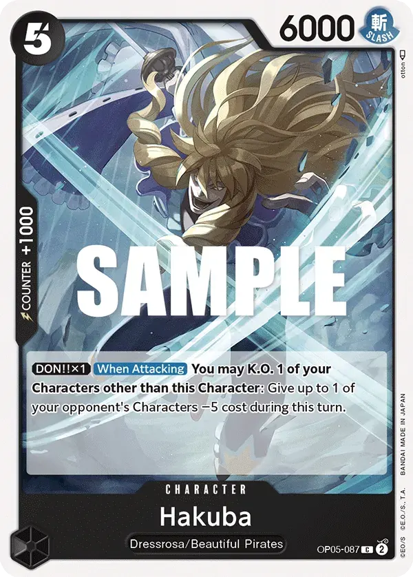 Hakuba — carte One Piece TCG OP05-087 (Awakening of the New Era)