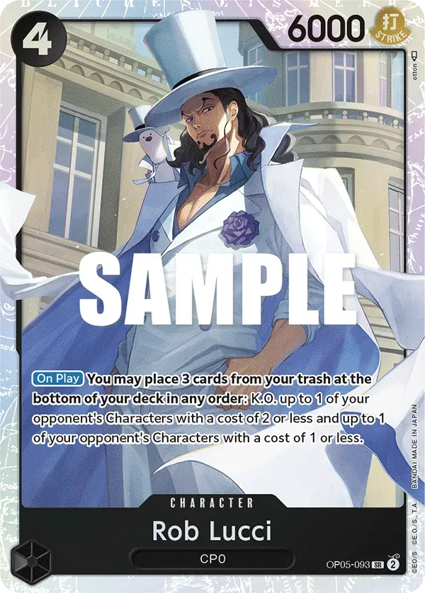 Rob Lucci — carte One Piece TCG OP05-093 (Awakening of the New Era)