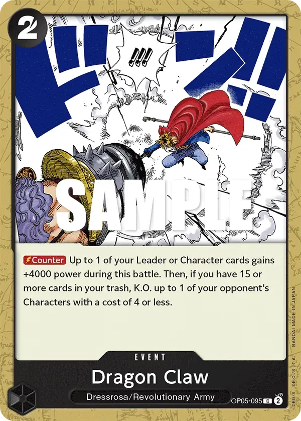 Dragon Claw — carte One Piece TCG OP05-095 (Awakening of the New Era)