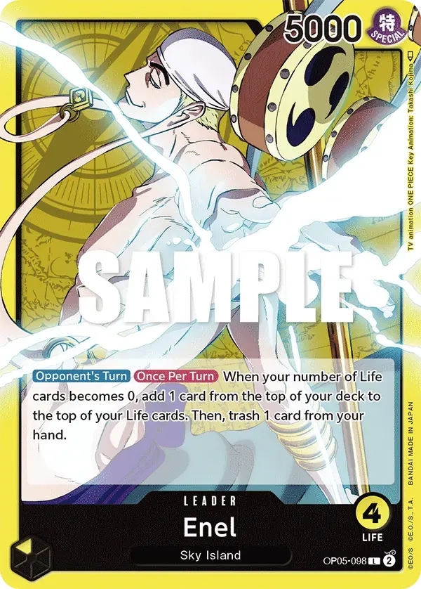 Enel — carte One Piece TCG OP05-098 (Awakening of the New Era)