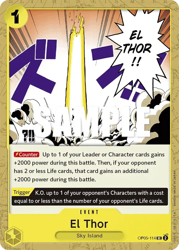 El Thor — carte One Piece TCG OP05-114 (Awakening of the New Era)