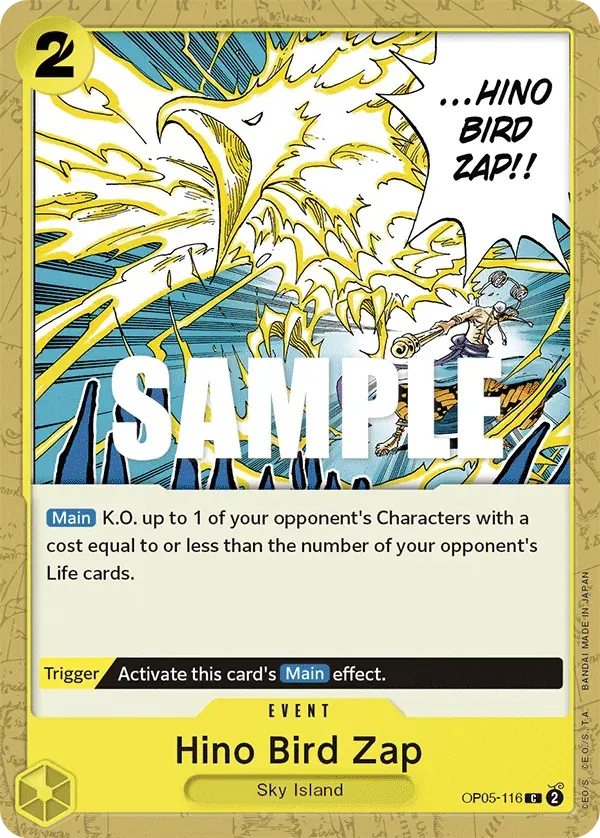 Hino Bird Zap — carte One Piece TCG OP05-116 (Awakening of the New Era)