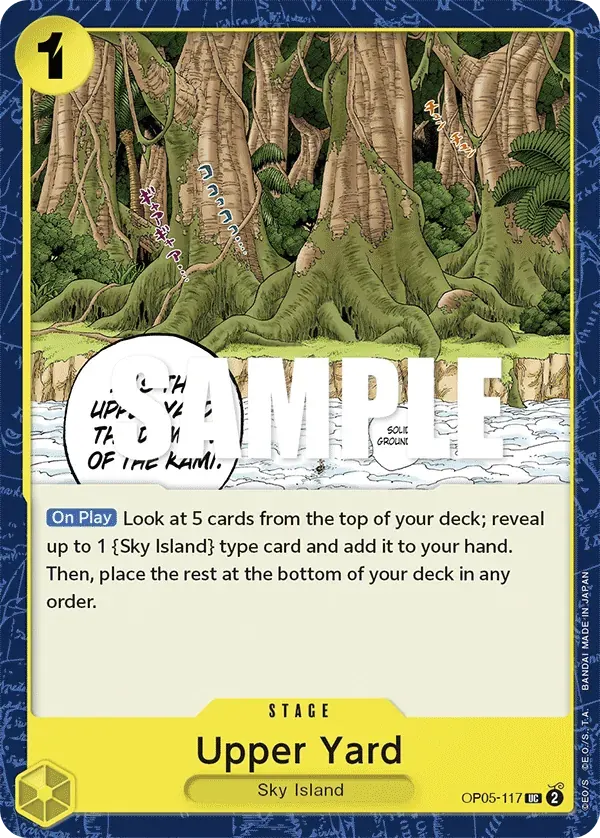 Upper Yard — carte One Piece TCG OP05-117 (Awakening of the New Era)