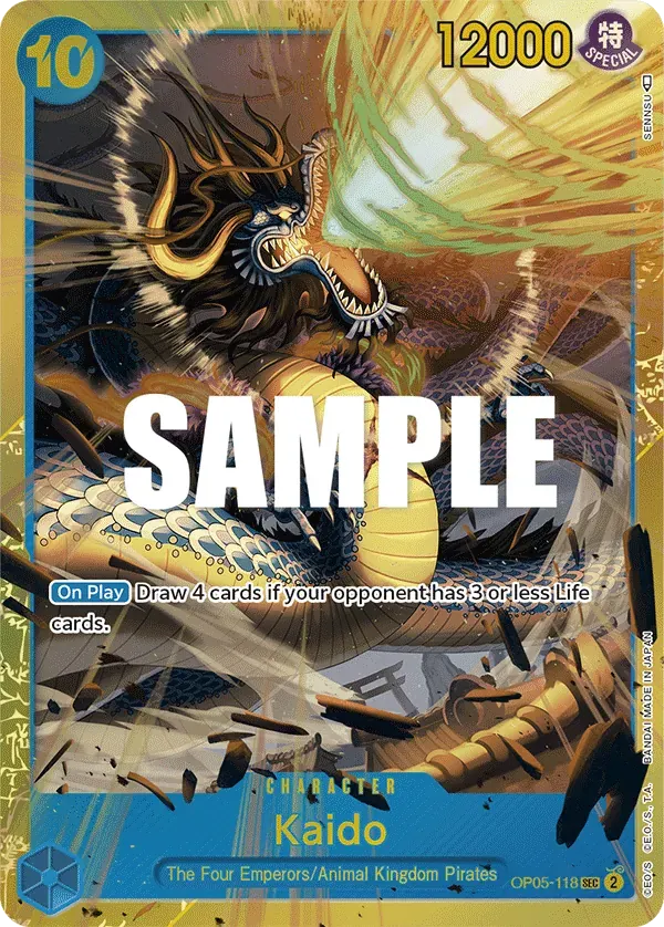 Kaido — carte One Piece TCG OP05-118 (Awakening of the New Era)
