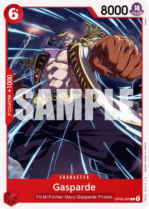 Gasparde — carte One Piece TCG OP06-005 (Wings of the Captain)