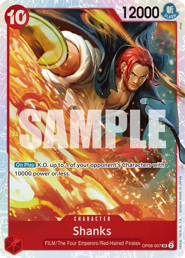 Shanks — carte One Piece TCG OP06-007 (Wings of the Captain)