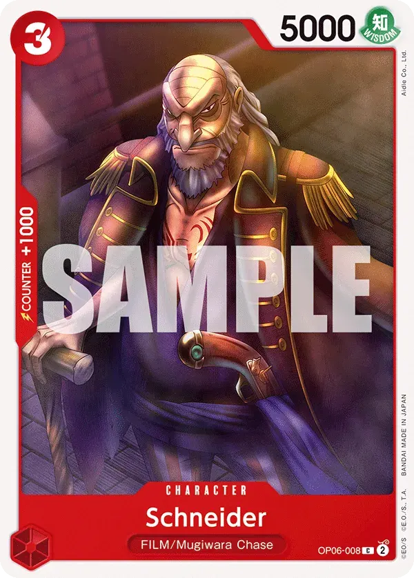 Schneider — carte One Piece TCG OP06-008 (Wings of the Captain)