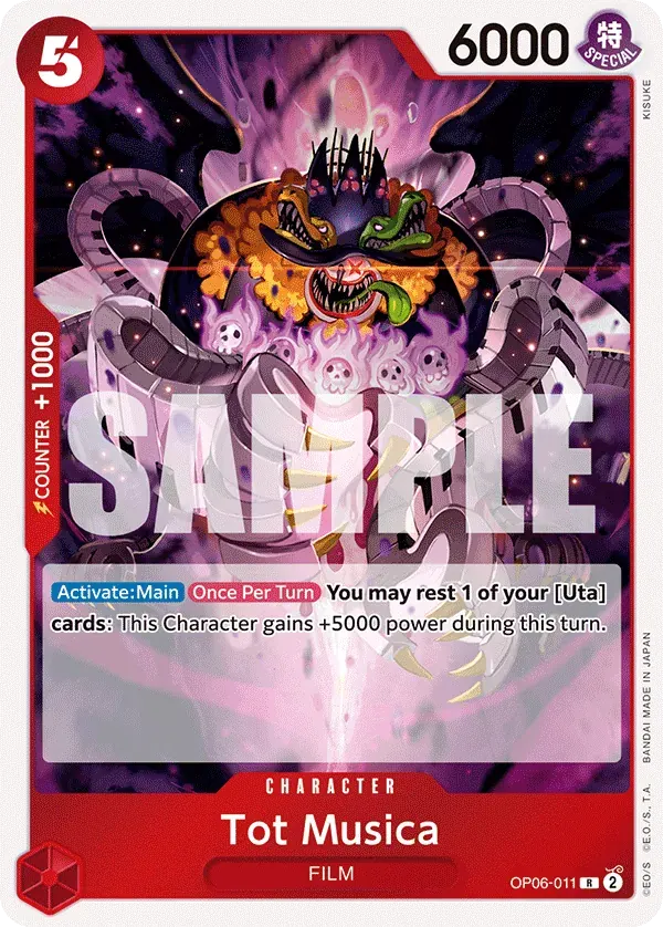 Tot Musica — carte One Piece TCG OP06-011 (Wings of the Captain)