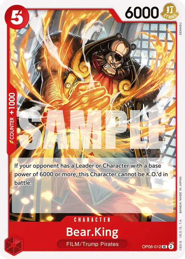 Bear.King — carte One Piece TCG OP06-012 (Wings of the Captain)