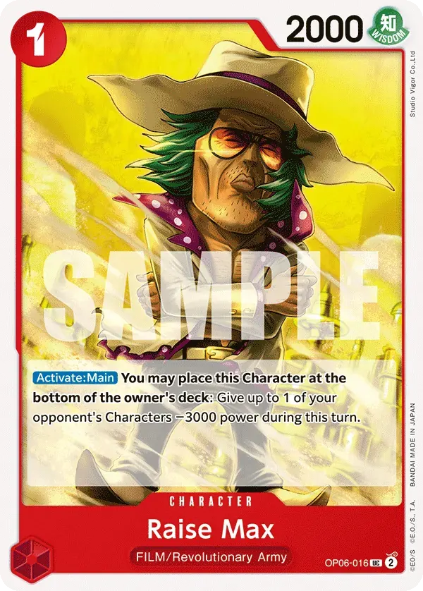 Raise Max — carte One Piece TCG OP06-016 (Wings of the Captain)