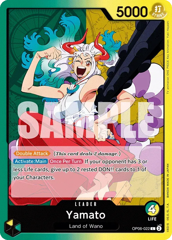 Yamato — carte One Piece TCG OP06-022 (Wings of the Captain)