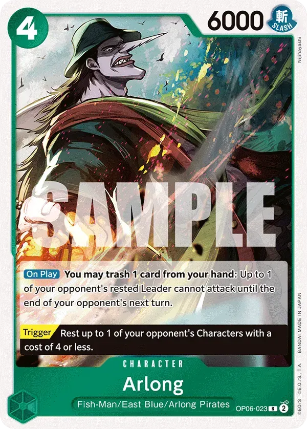 Arlong — carte One Piece TCG OP06-023 (Wings of the Captain)