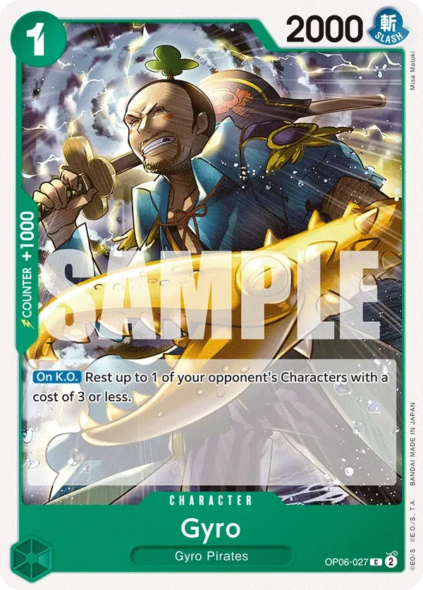 Gyro — carte One Piece TCG OP06-027 (Wings of the Captain)