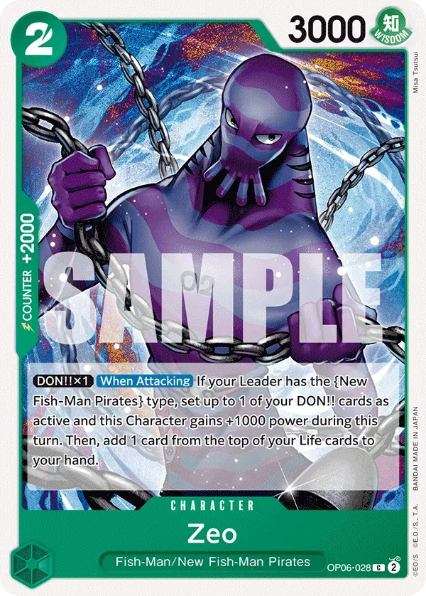Zeo — carte One Piece TCG OP06-028 (Wings of the Captain)