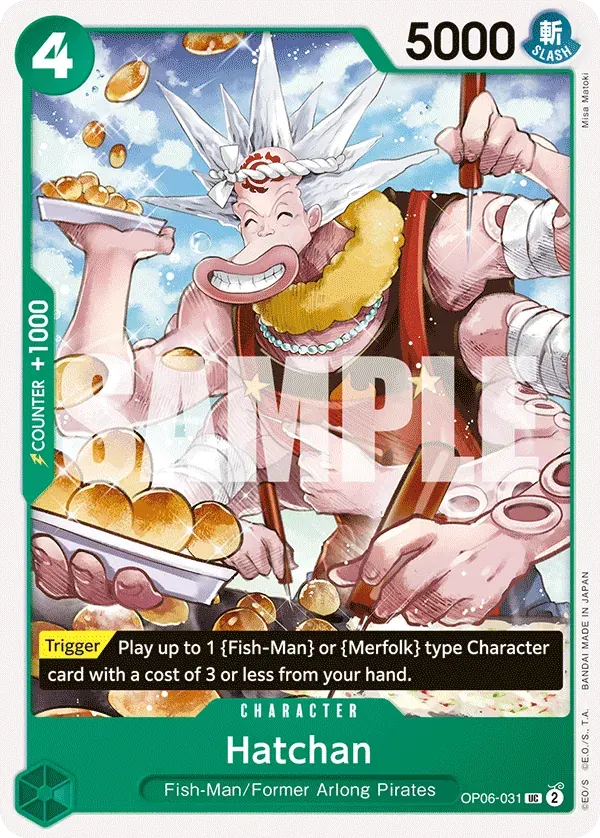 Hatchan — carte One Piece TCG OP06-031 (Wings of the Captain)