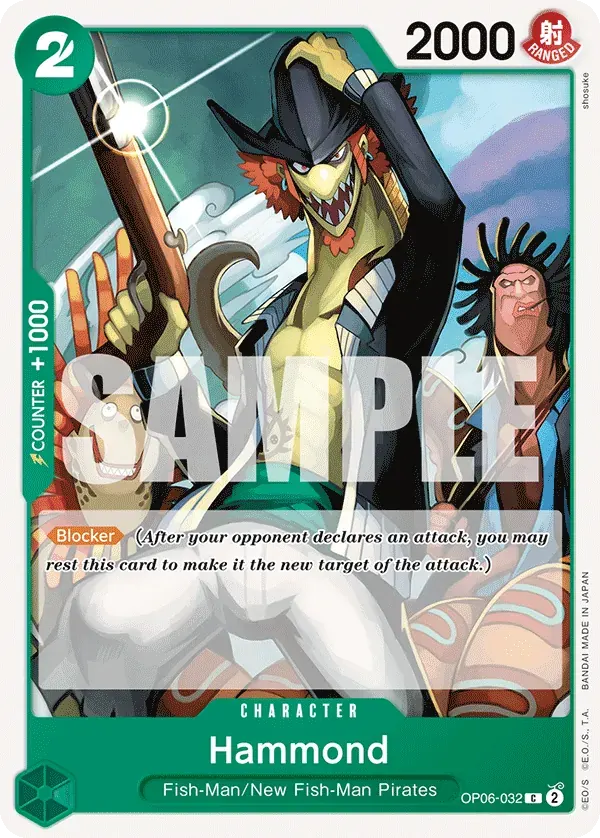 Hammond — carte One Piece TCG OP06-032 (Wings of the Captain)