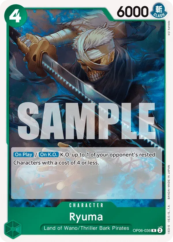 Ryuma — carte One Piece TCG OP06-036 (Wings of the Captain)