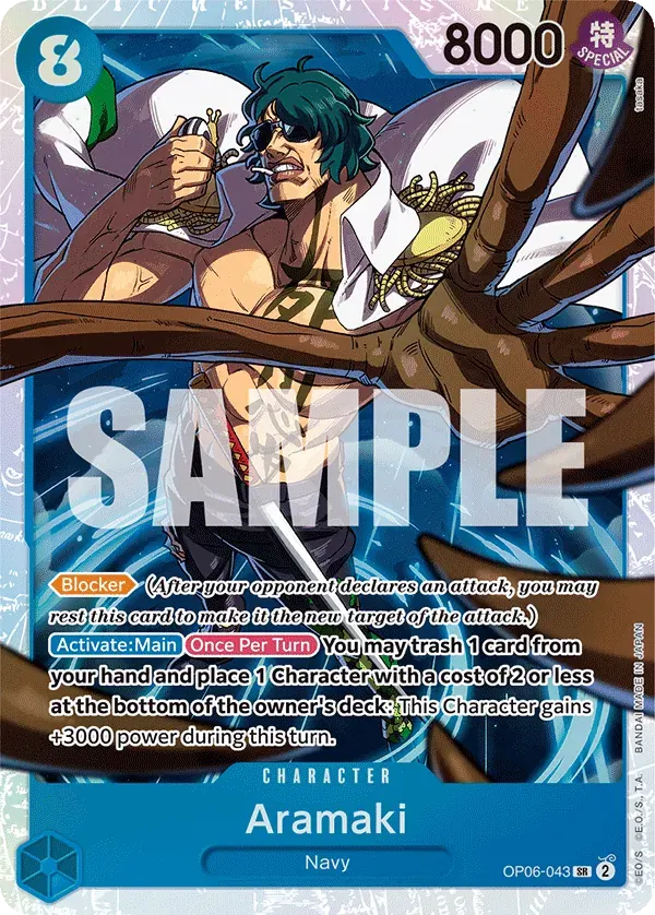 Aramaki — carte One Piece TCG OP06-043 (Wings of the Captain)