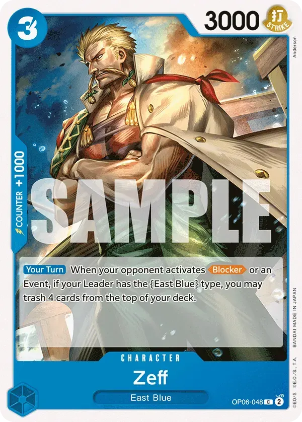 Zeff — carte One Piece TCG OP06-048 (Wings of the Captain)