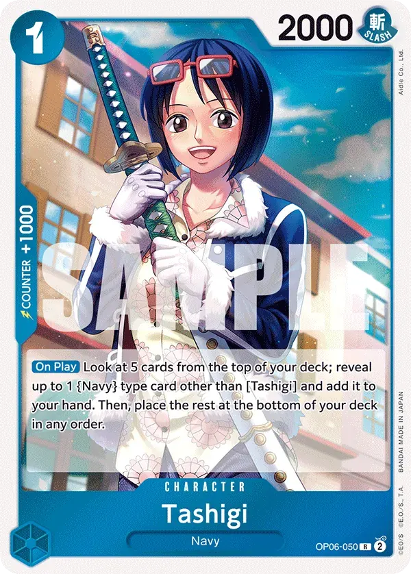 Tashigi — carte One Piece TCG OP06-050 (Wings of the Captain)