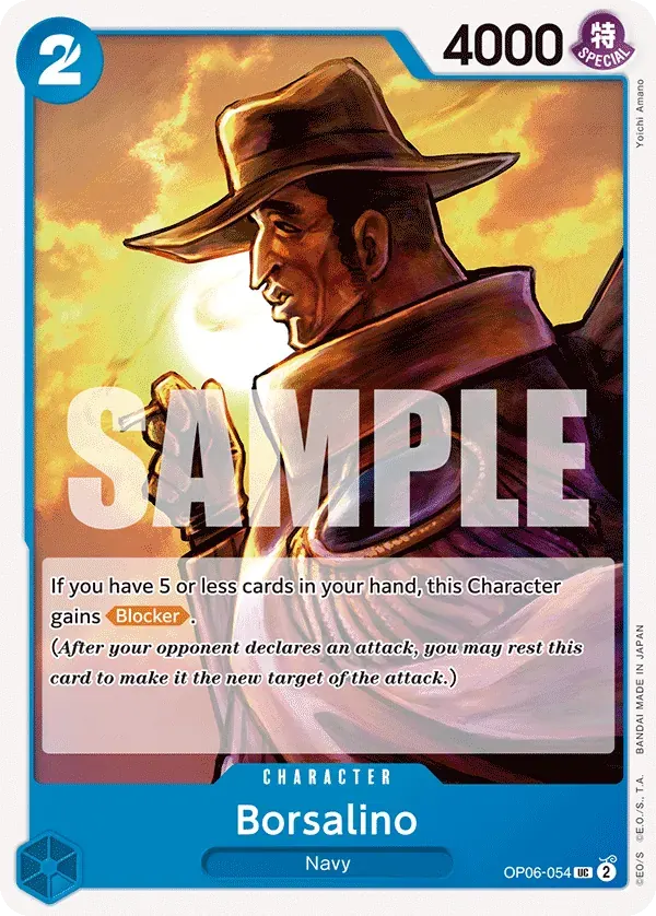 Borsalino — carte One Piece TCG OP06-054 (Wings of the Captain)