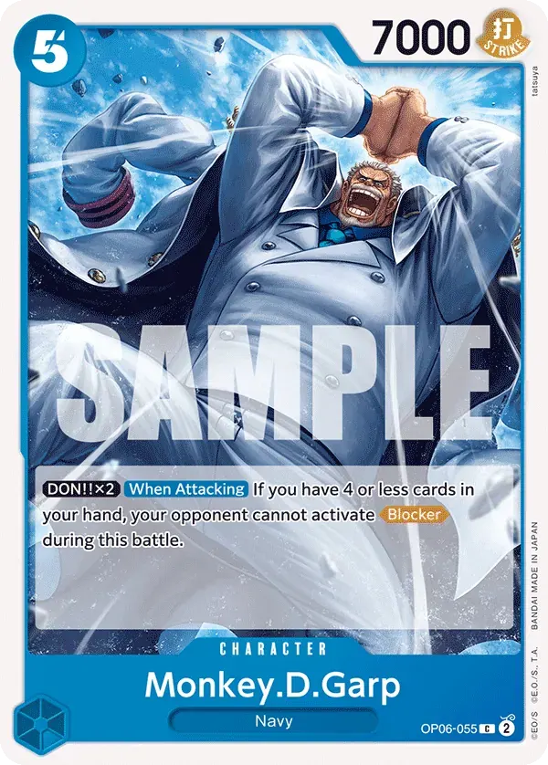 Monkey.D.Garp — carte One Piece TCG OP06-055 (Wings of the Captain)