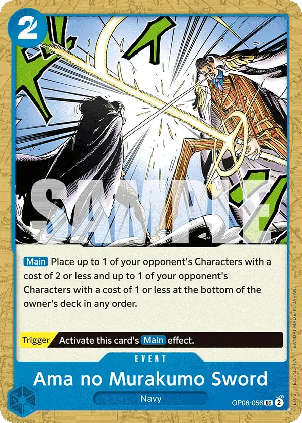 Ama no Murakumo Sword — carte One Piece TCG OP06-056 (Wings of the Captain)