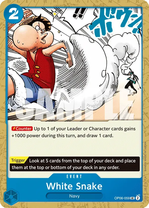 White Snake — carte One Piece TCG OP06-059 (Wings of the Captain)