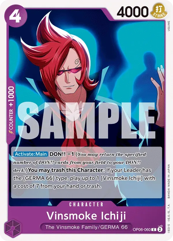 Vinsmoke Ichiji — carte One Piece TCG OP06-060 (Wings of the Captain)