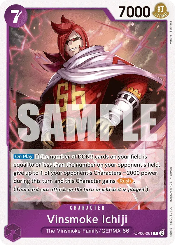 Vinsmoke Ichiji — carte One Piece TCG OP06-061 (Wings of the Captain)