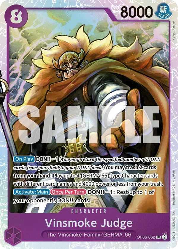 Vinsmoke Judge — carte One Piece TCG OP06-062 (Wings of the Captain)