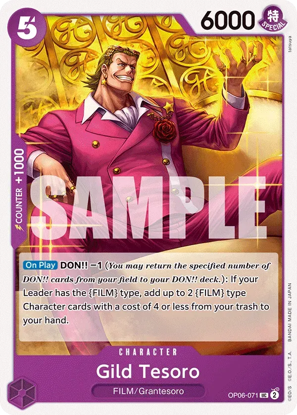 Gild Tesoro — carte One Piece TCG OP06-071 (Wings of the Captain)