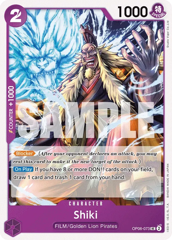 Shiki — carte One Piece TCG OP06-073 (Wings of the Captain)