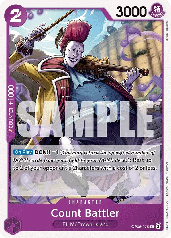 Count Battler — carte One Piece TCG OP06-075 (Wings of the Captain)