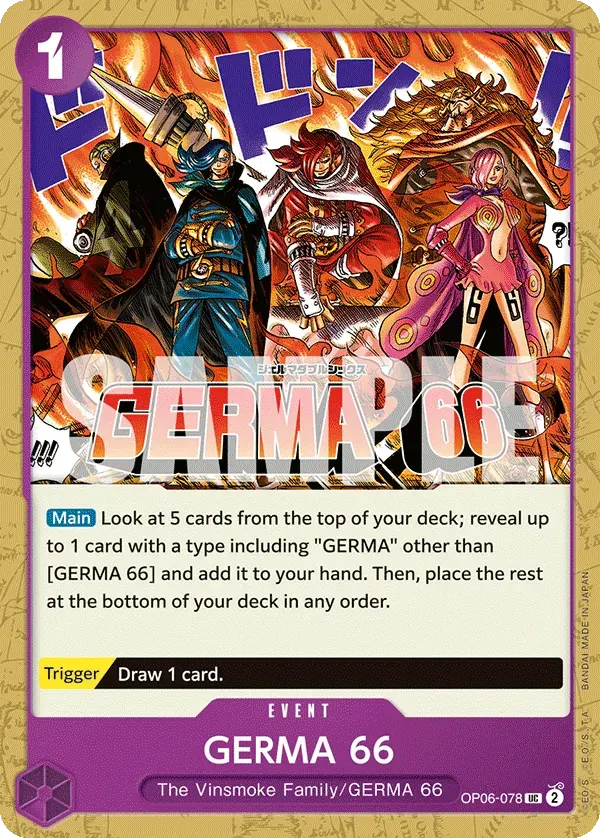 GERMA 66 — carte One Piece TCG OP06-078 (Wings of the Captain)