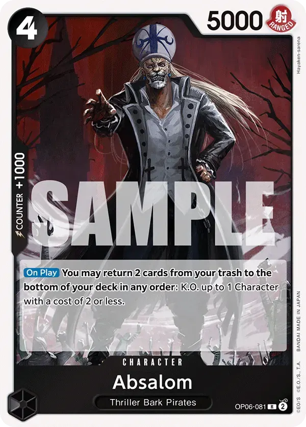 Absalom — carte One Piece TCG OP06-081 (Wings of the Captain)