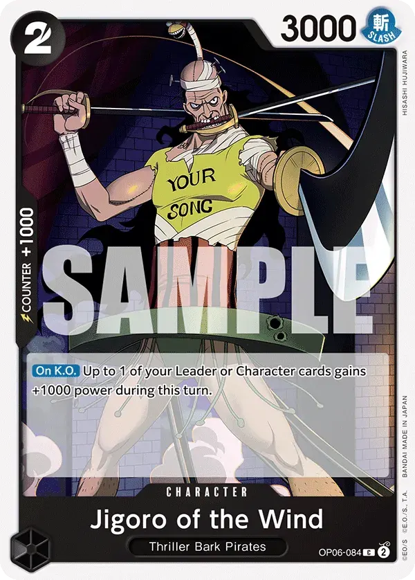 Jigoro of the Wind — carte One Piece TCG OP06-084 (Wings of the Captain)