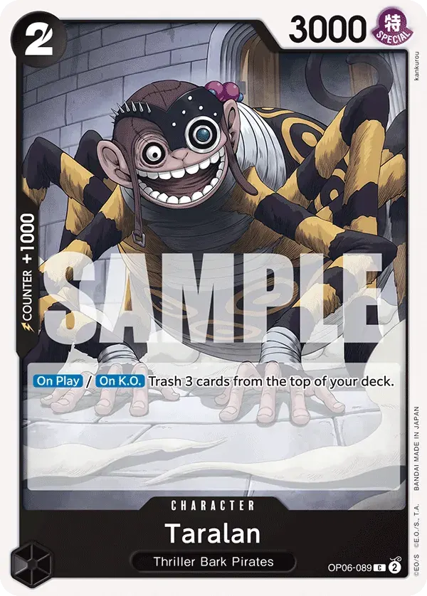Taralan — carte One Piece TCG OP06-089 (Wings of the Captain)