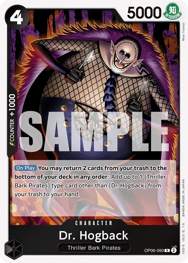 Dr. Hogback — carte One Piece TCG OP06-090 (Wings of the Captain)