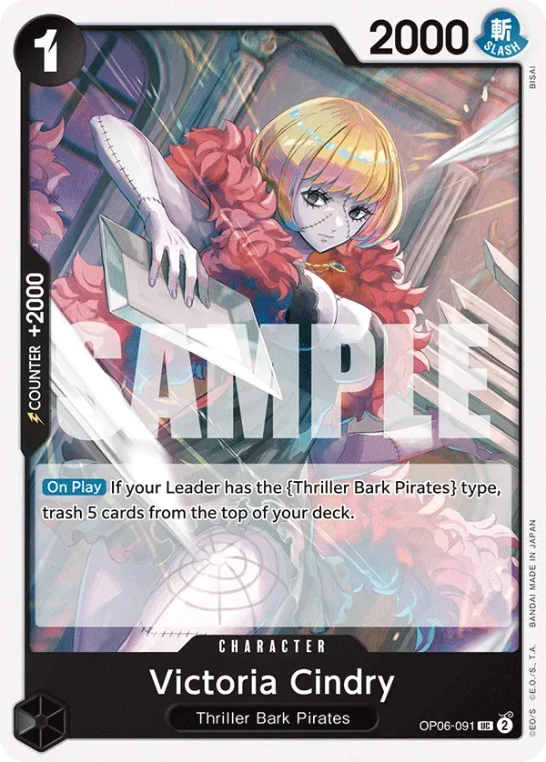 Victoria Cindry — carte One Piece TCG OP06-091 (Wings of the Captain)
