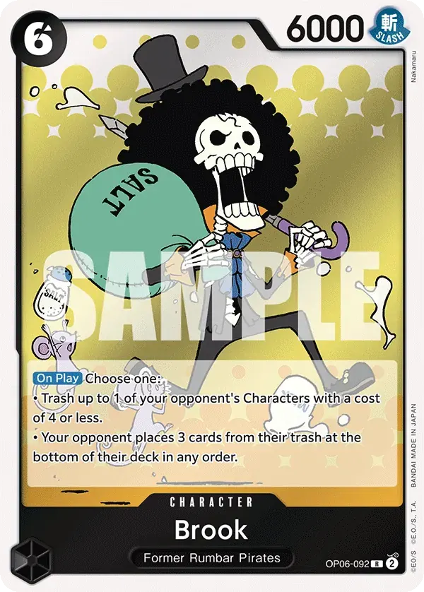 Brook — carte One Piece TCG OP06-092 (Wings of the Captain)