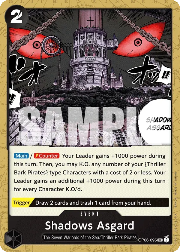 Shadows Asgard — carte One Piece TCG OP06-095 (Wings of the Captain)